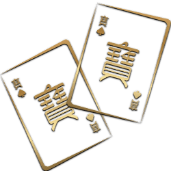 Cartes de jeu dorées de l’Impérial Club Paris