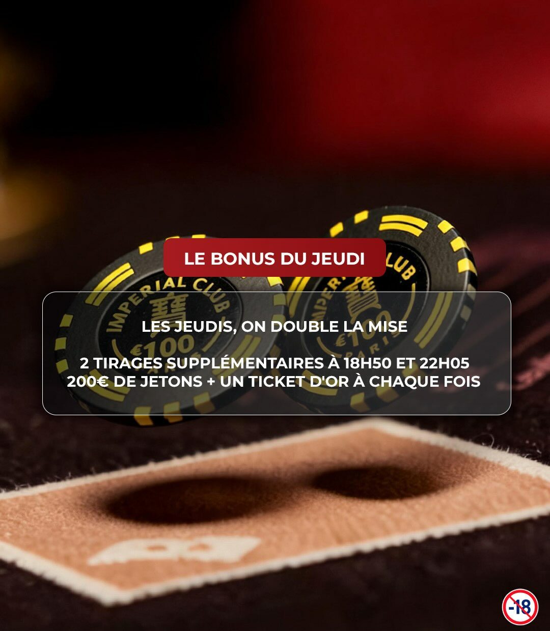 'or tirage au sort imperial club paris casino
